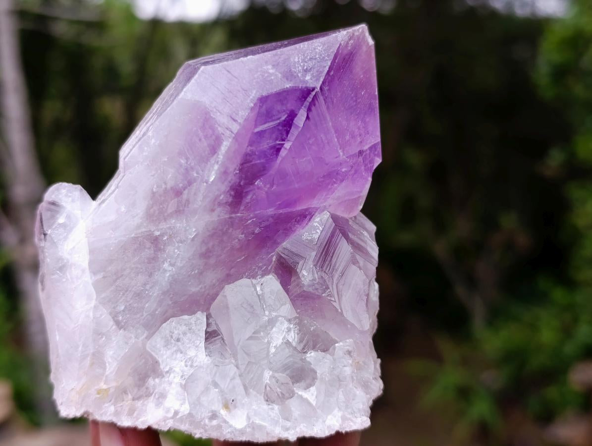 Natural Jacaranda Amethyst Crystals x 6 From Mumbwa, Zambia - Toprock Gemstones and Minerals 