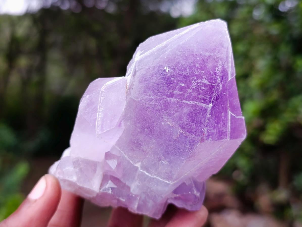 Natural Jacaranda Amethyst Crystals x 6 From Mumbwa, Zambia - Toprock Gemstones and Minerals 