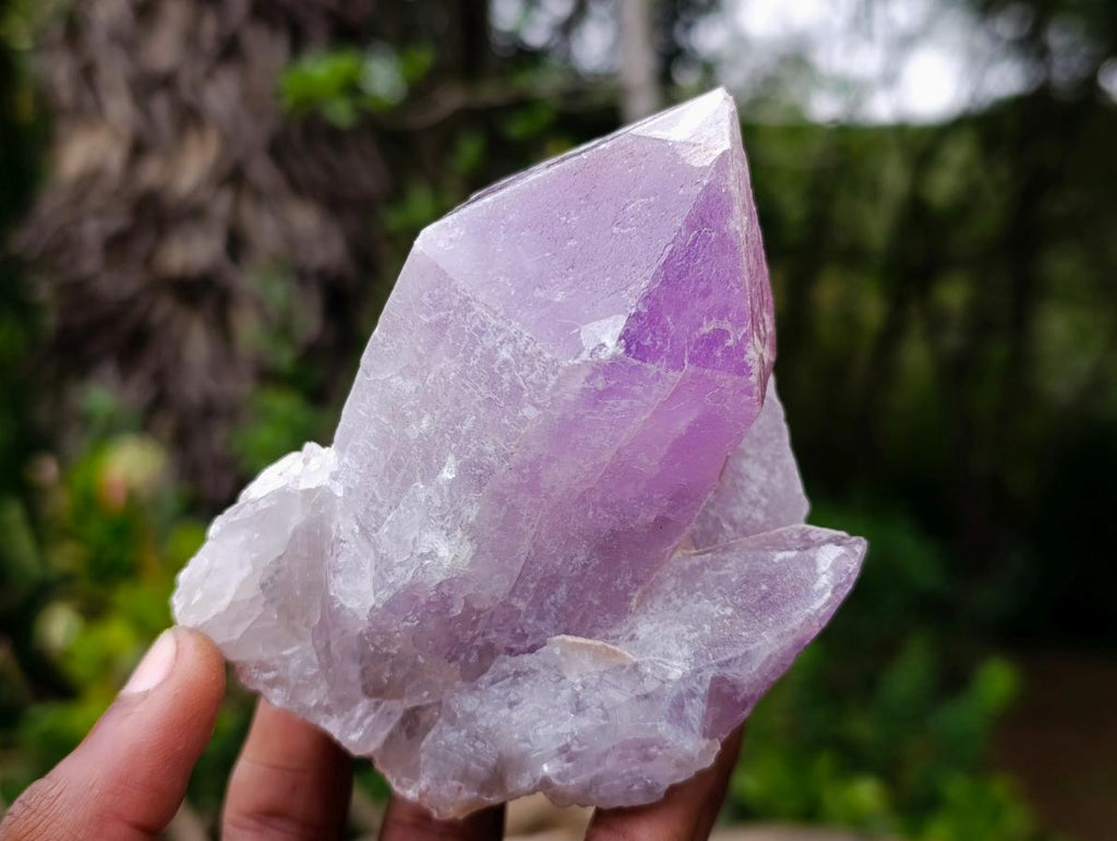 Natural Jacaranda Amethyst Crystals x 6 From Mumbwa, Zambia - Toprock Gemstones and Minerals 