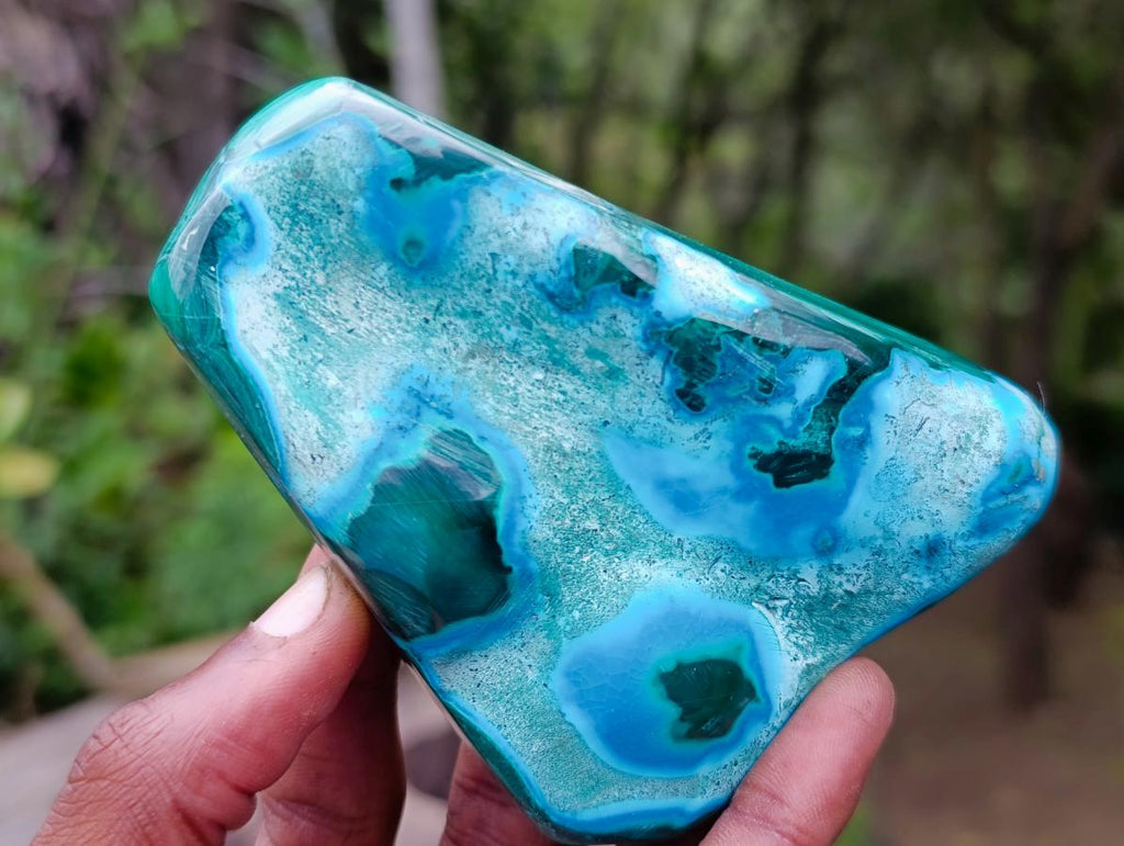 Polished Malacolla Free Forms x 4 From Kulukuluku, Congo - Toprock Gemstones and Minerals 