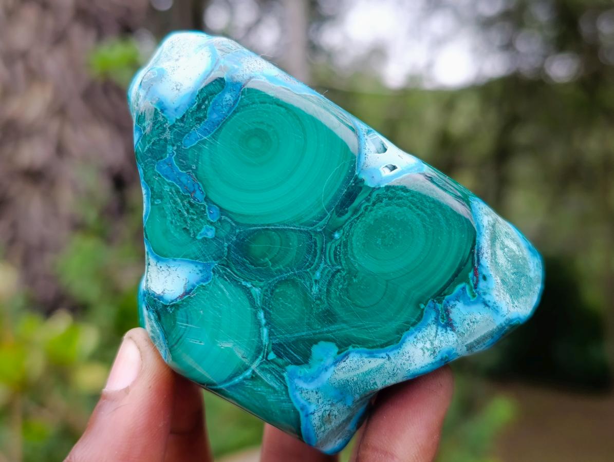 Polished Malacolla Free Forms x 4 From Kulukuluku, Congo - Toprock Gemstones and Minerals 