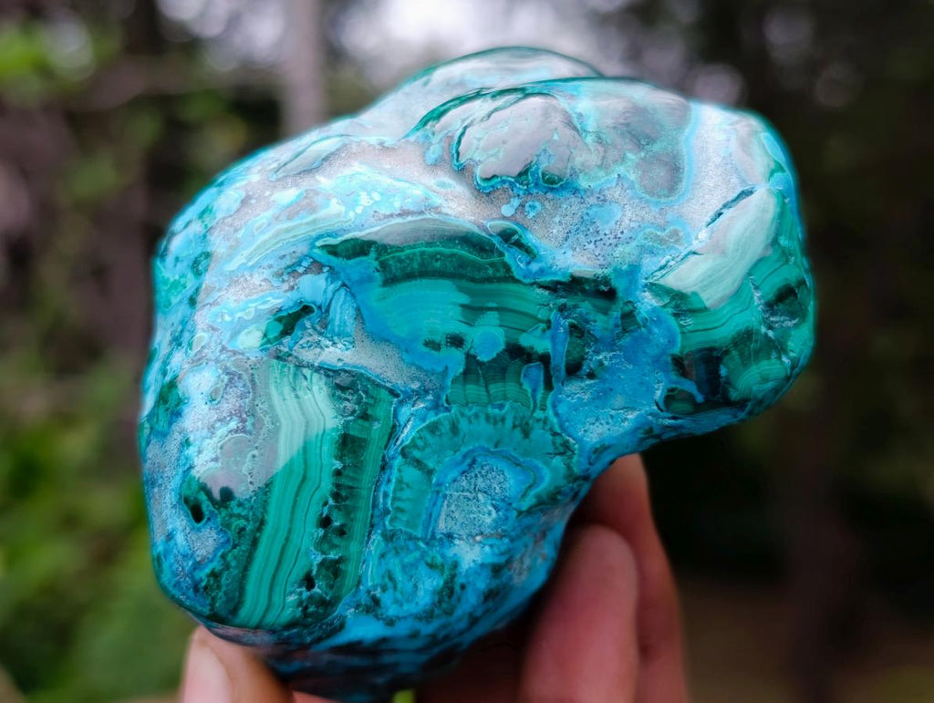 Polished Malacolla Free Forms x 4 From Kulukuluku, Congo - Toprock Gemstones and Minerals 