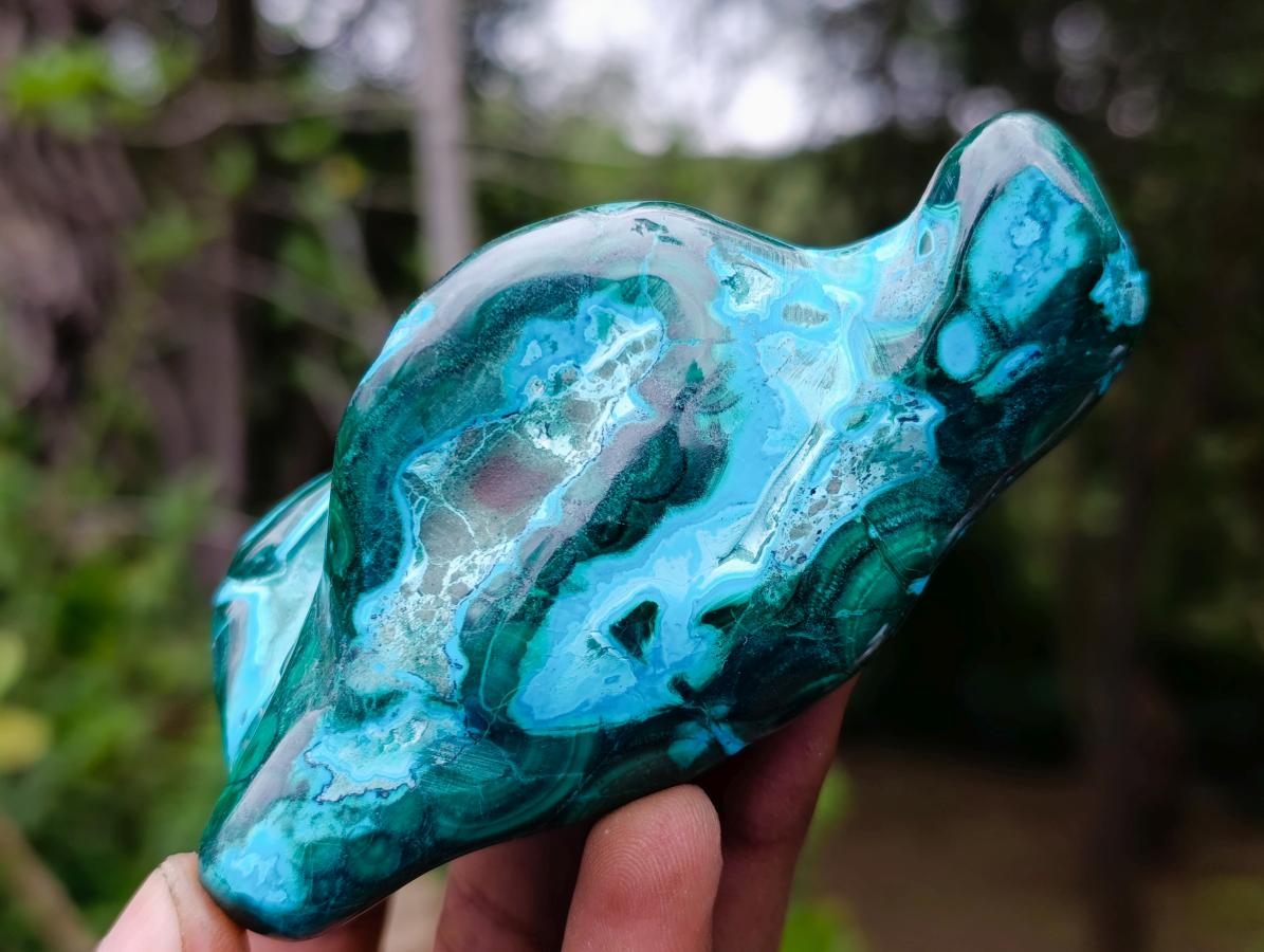 Polished Malacolla Free Forms x 4 From Kulukuluku, Congo - Toprock Gemstones and Minerals 