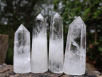 Polished Clear Quartz Display Crystals x 12 From Madagascar - Toprock Gemstones and Minerals 
