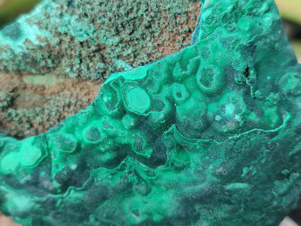 Natural Botryoidal Malachite Specimens x 3 From Congo - Toprock Gemstones and Minerals 