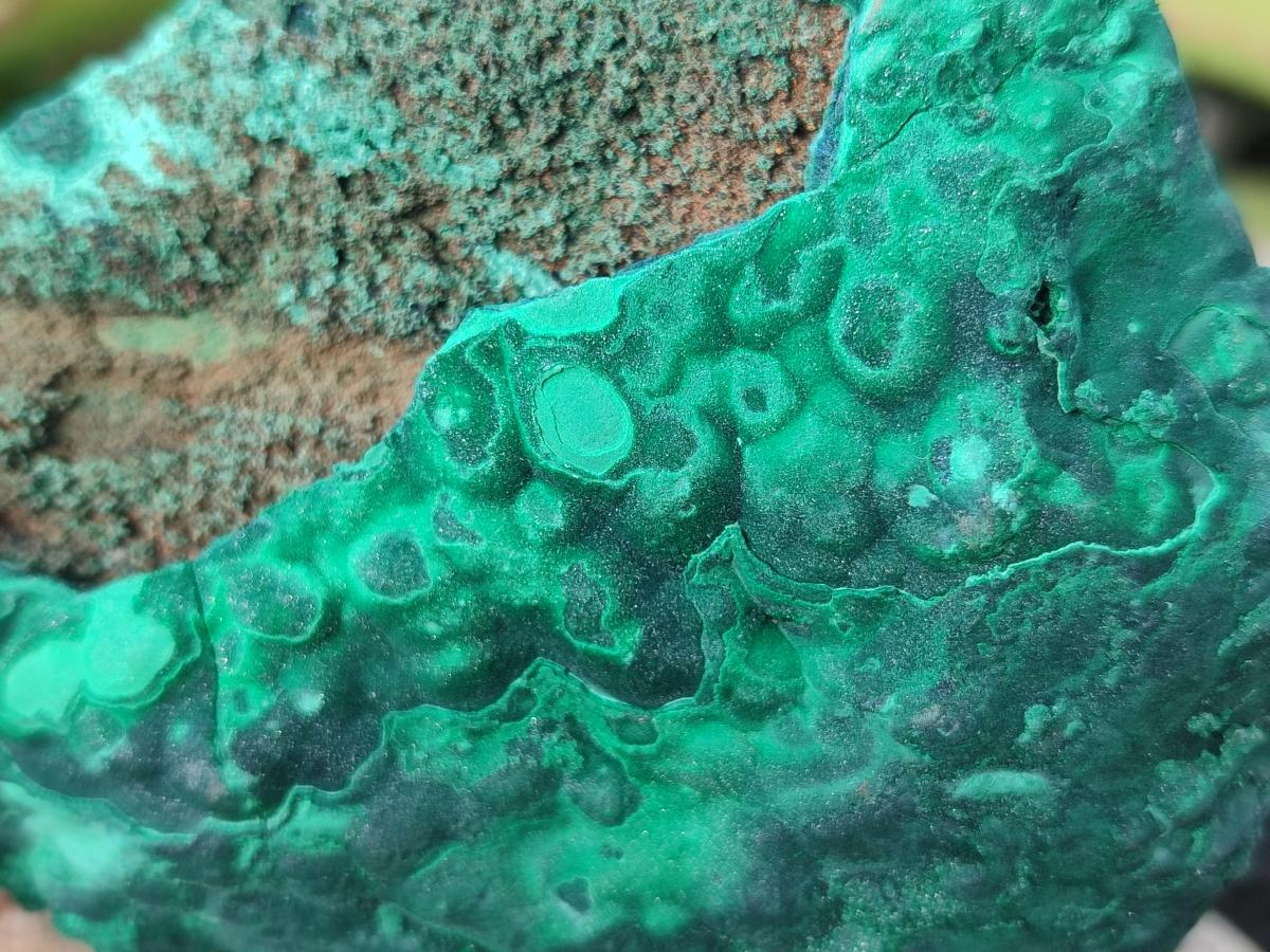 Natural Botryoidal Malachite Specimens x 3 From Congo - Toprock Gemstones and Minerals 