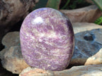 Polished Lepidolite Standing Display Pieces x 2 From Ambatondrazaka, Madagascar - Toprock Gemstones and Minerals 
