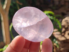 Polished Gemmy Rose Quartz Palm Stones x 20 From Madagascar - Toprock Gemstones and Minerals 