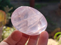 Polished Gemmy Rose Quartz Palm Stones x 20 From Madagascar - Toprock Gemstones and Minerals 