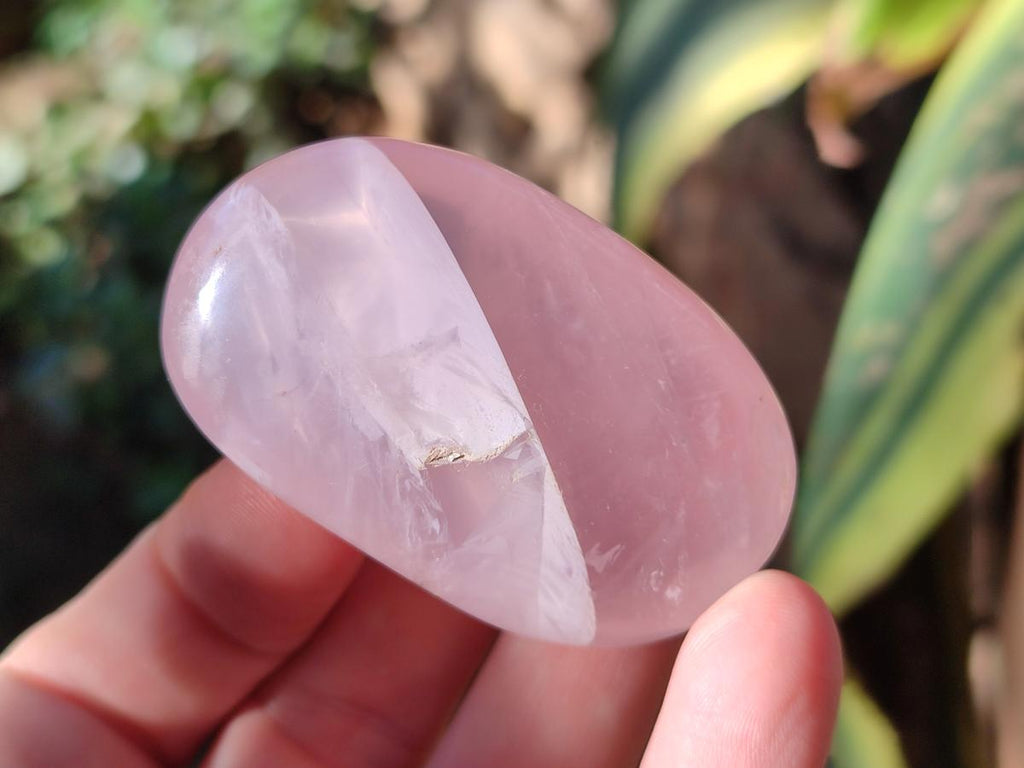 Polished Gemmy Rose Quartz Palm Stones x 20 From Madagascar - Toprock Gemstones and Minerals 
