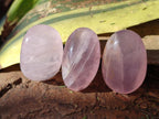 Polished Gemmy Rose Quartz Palm Stones x 20 From Madagascar - Toprock Gemstones and Minerals 