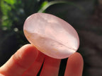 Polished Gemmy Rose Quartz Palm Stones x 20 From Madagascar - Toprock Gemstones and Minerals 