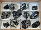 Natural Schorl Black Tourmaline with Associated Minerals x 12 From Erongo, Namibia - Toprock Gemstones and Minerals 