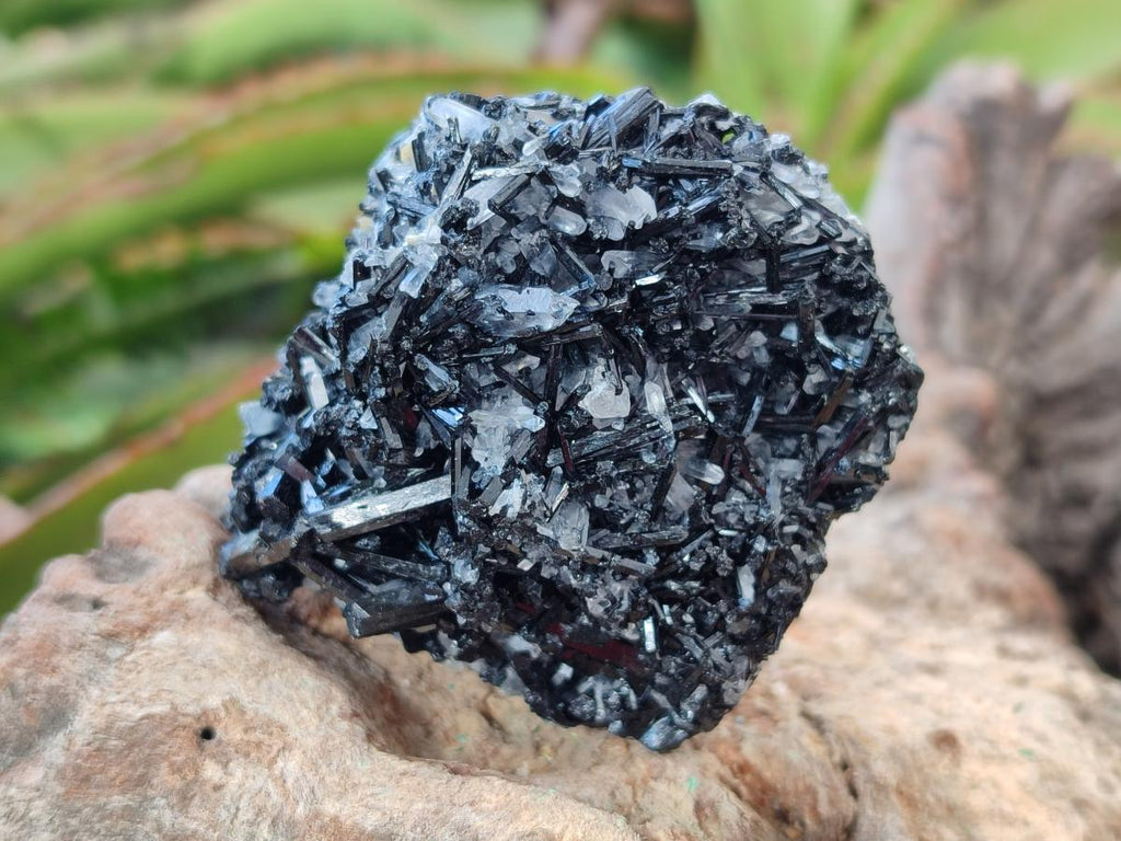 Natural Schorl Black Tourmaline with Associated Minerals x 12 From Erongo, Namibia - Toprock Gemstones and Minerals 