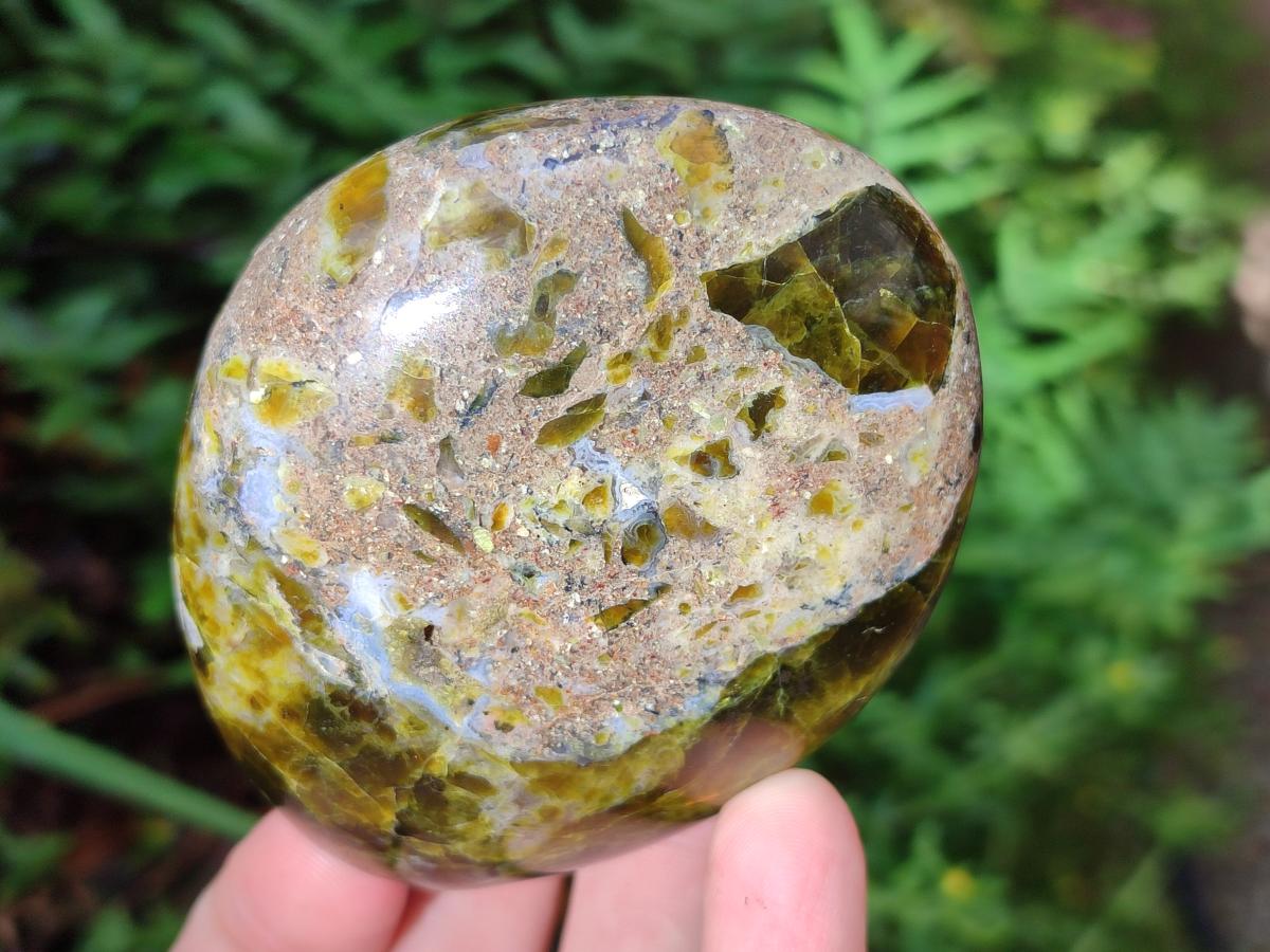 Polished Green Opal Standing Display Pieces x 5 From Betroka, Madagascar - Toprock Gemstones and Minerals 