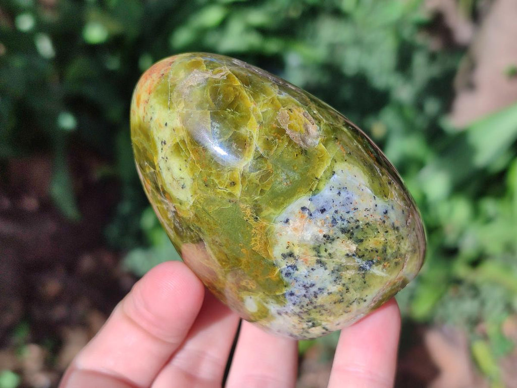 Polished Green Opal Standing Display Pieces x 5 From Betroka, Madagascar - Toprock Gemstones and Minerals 