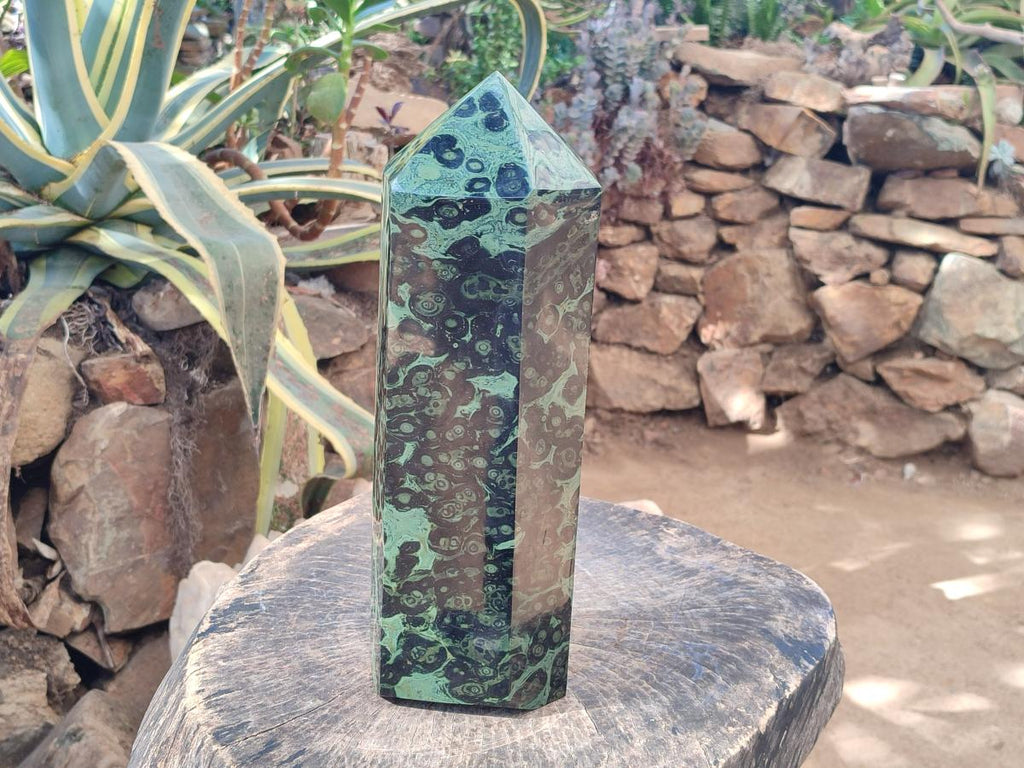 Polished XL Stromatolite Display Crystal Tower x 1 From Katsepy, Madagascar - Toprock Gemstones and Minerals 