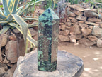 Polished XL Stromatolite Display Crystal Tower x 1 From Katsepy, Madagascar - Toprock Gemstones and Minerals 