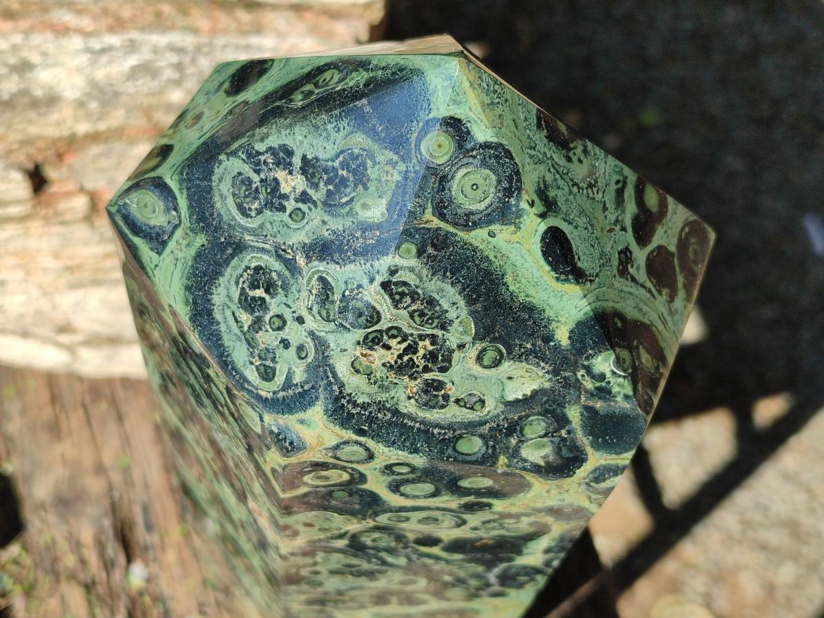 Polished XL Stromatolite Display Crystal Tower x 1 From Katsepy, Madagascar - Toprock Gemstones and Minerals 