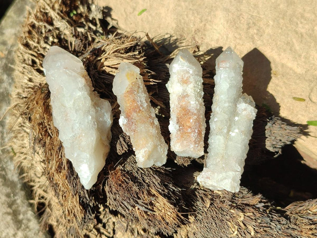 Natural Limonite Tinted Smokey Spirit Quartz Crystals and Clusters x 35 From Boekenhouthoek, South Africa - Toprock Gemstones and Minerals 