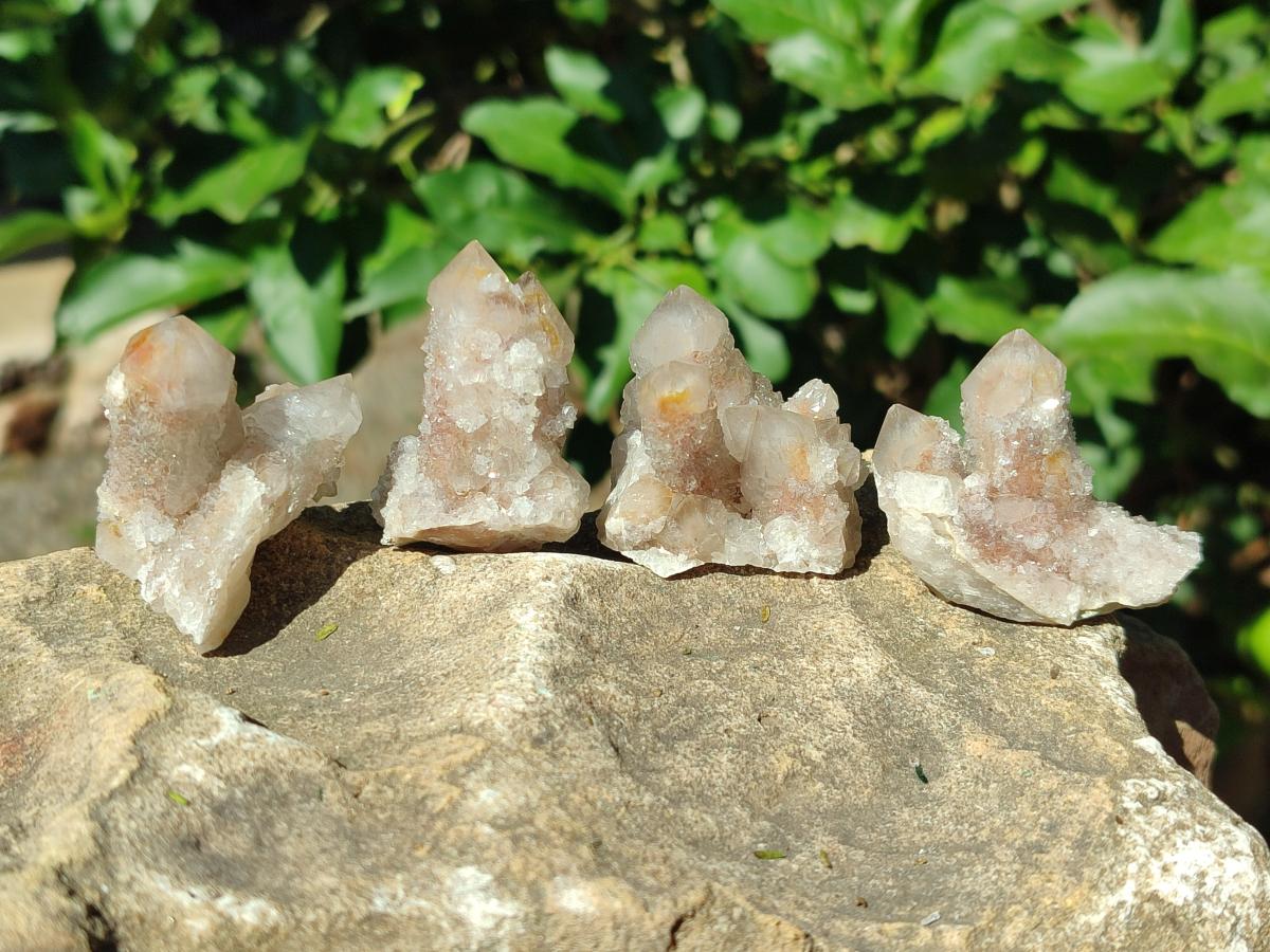 Natural Limonite Tinted Smokey Spirit Quartz Crystals and Clusters x 35 From Boekenhouthoek, South Africa - Toprock Gemstones and Minerals 