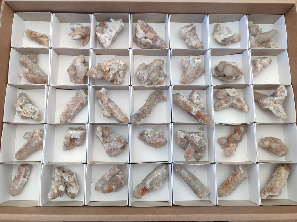 Natural Limonite Tinted Smokey Spirit Quartz Crystals and Clusters x 35 From Boekenhouthoek, South Africa - Toprock Gemstones and Minerals 