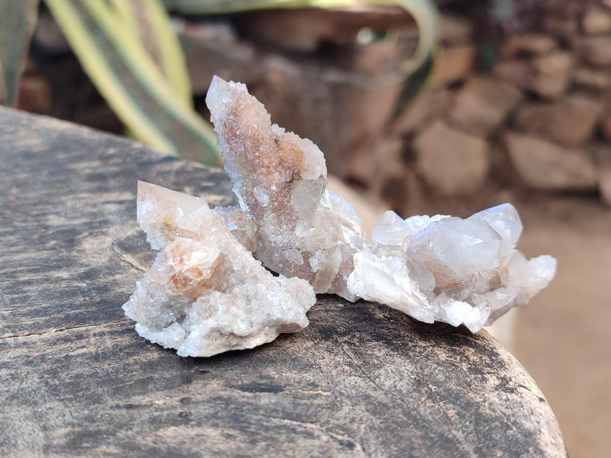 Natural Limonite Tinted Smokey Spirit Quartz Crystals and Clusters x 35 From Boekenhouthoek, South Africa - Toprock Gemstones and Minerals 