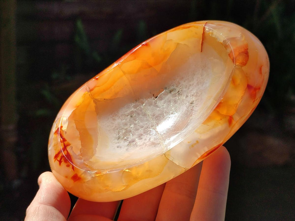 Polished Carnelian Agate Gemstone Bowls x 6 From Madagascar - Toprock Gemstones and Minerals 