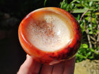 Polished Carnelian Agate Gemstone Bowls x 6 From Madagascar - Toprock Gemstones and Minerals 