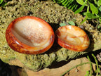 Polished Carnelian Agate Gemstone Bowls x 6 From Madagascar - Toprock Gemstones and Minerals 