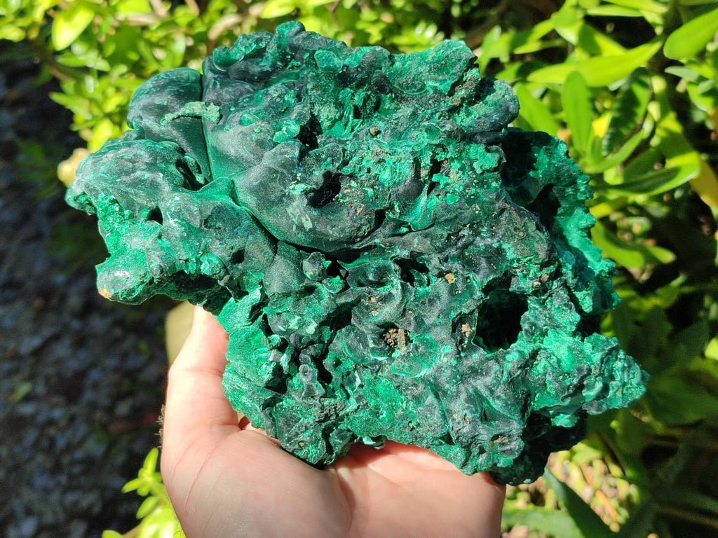 Natural XL Silky Malachite Specimen x 1 From Kasompe, Congo - Toprock Gemstones and Minerals 