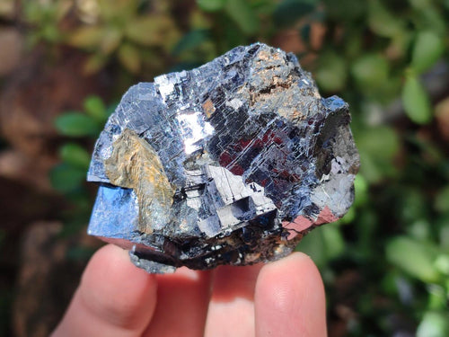 Natural Bright Silver Lead Galena Cobbed Specimens x 7 From Kaokoveld, Namibia - Toprock Gemstones and Minerals 