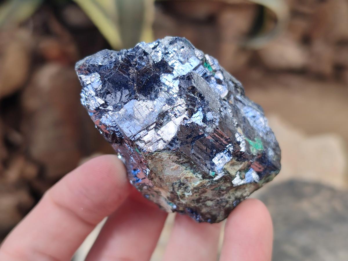 Natural Bright Silver Lead Galena Cobbed Specimens x 7 From Kaokoveld, Namibia - Toprock Gemstones and Minerals 