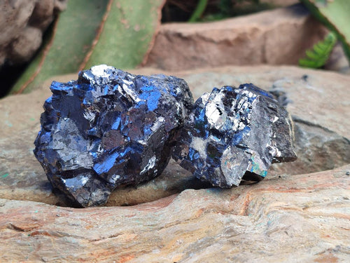 Natural Bright Silver Lead Galena Cobbed Specimens x 7 From Kaokoveld, Namibia - Toprock Gemstones and Minerals 
