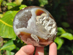 Polished Lemur Island Crystalline Geodes x 6 From Nosy Varika, Madagascar - Toprock Gemstones and Minerals 