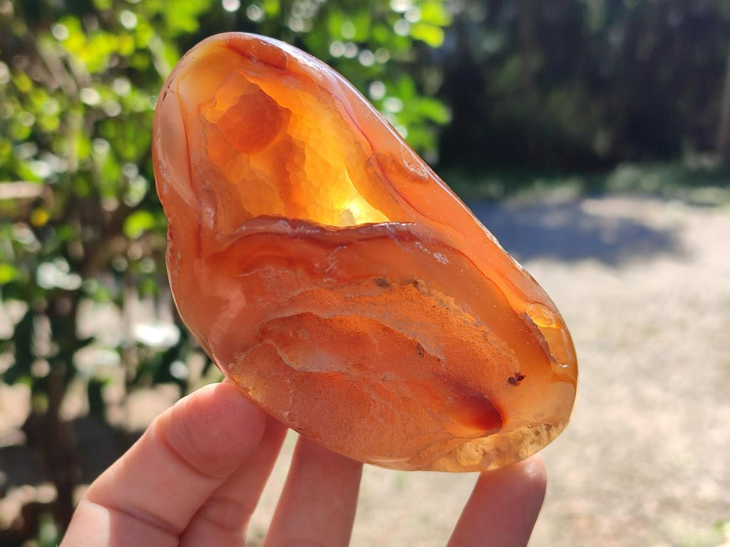 Polished Lemur Island Crystalline Geodes x 6 From Nosy Varika, Madagascar - Toprock Gemstones and Minerals 