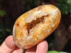 Polished Lemur Island Crystalline Geodes x 6 From Nosy Varika, Madagascar - Toprock Gemstones and Minerals 
