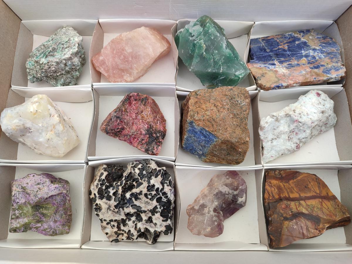 Natural Multi Mineral Specimens x 12 From Southern Africa - Toprock Gemstones and Minerals 