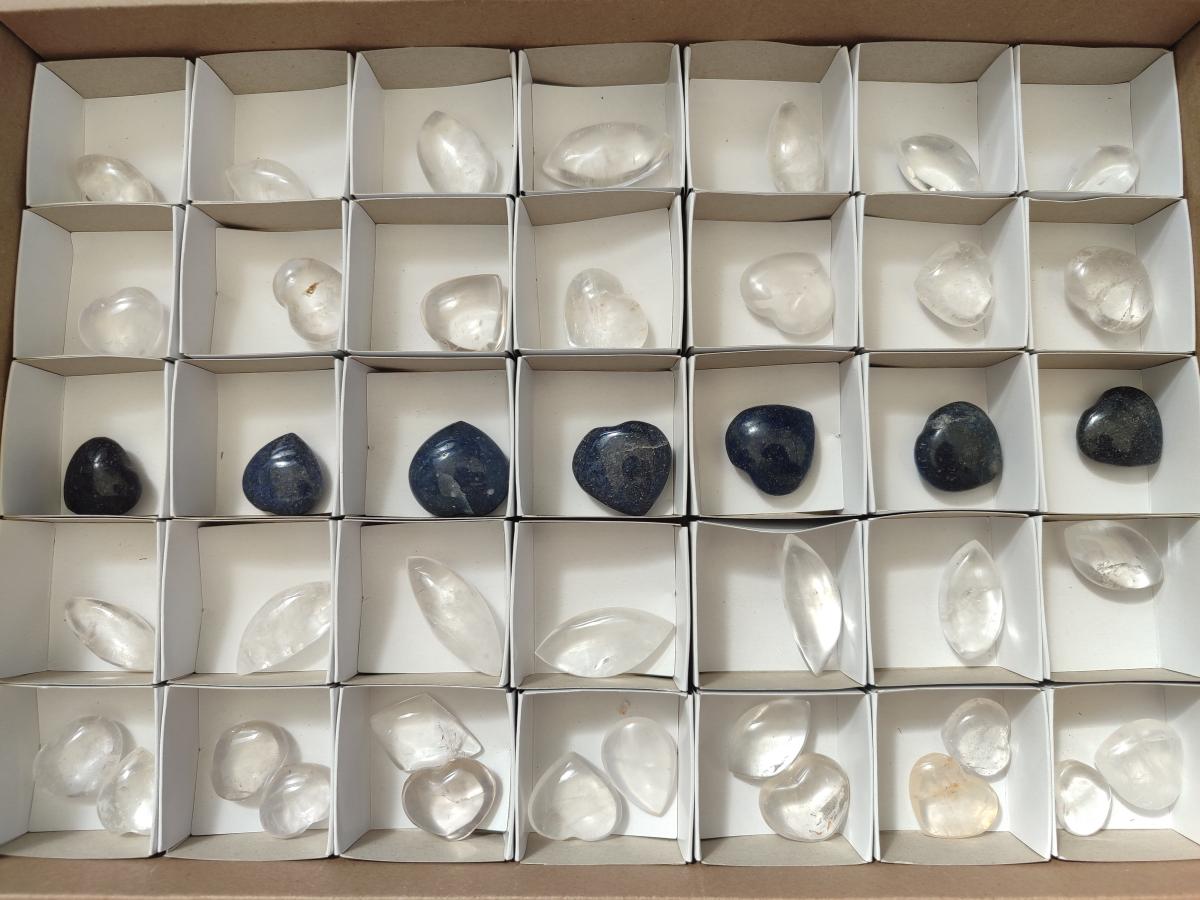 Polished Mixed Selected Multi Mineral Pieces x 42 From Madagascar - Toprock Gemstones and Minerals 
