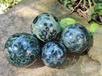 Polished Stromatolite Spheres x 4 From Katsepy, Madagascar - Toprock Gemstones and Minerals 