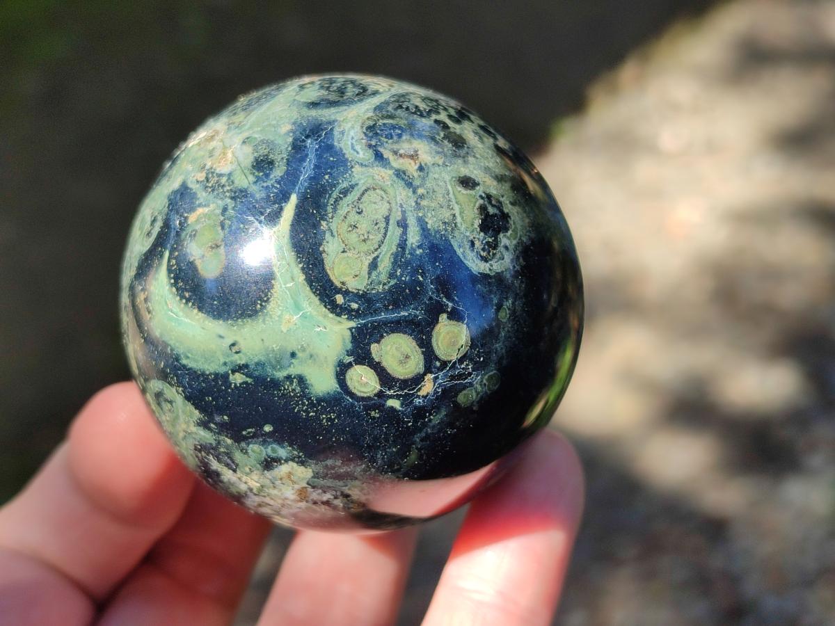 Polished Stromatolite Spheres x 4 From Katsepy, Madagascar - Toprock Gemstones and Minerals 