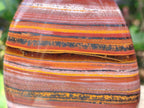 Polished Banded Tiger Iron Standing Display Pieces x 2 From South Africa - Toprock Gemstones and Minerals 