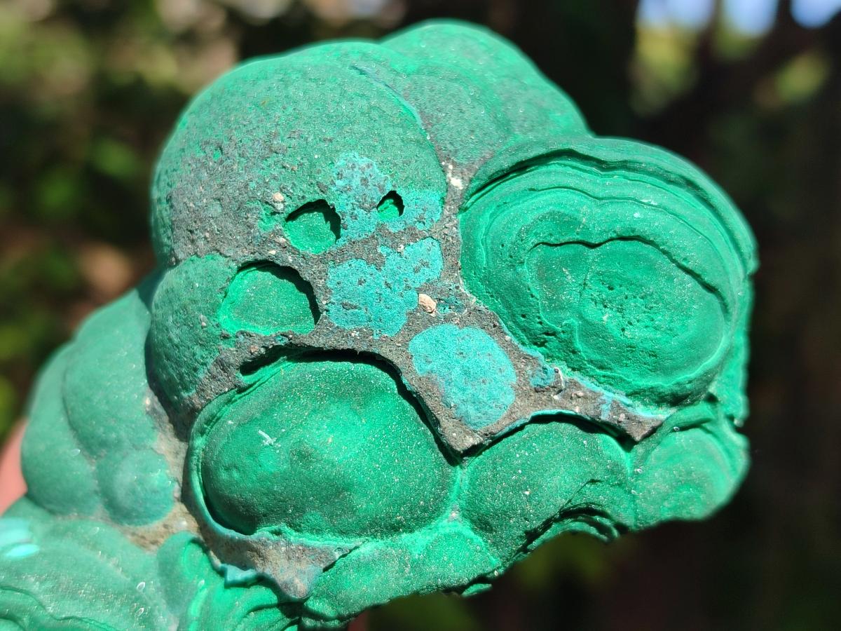 Natural Botryoidal Malachite Specimens x 3 From Congo - Toprock Gemstones and Minerals 