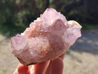 Natural Cactus Flower Spirit Amethyst Clusters x 4 From South Africa - Toprock Gemstones and Minerals 