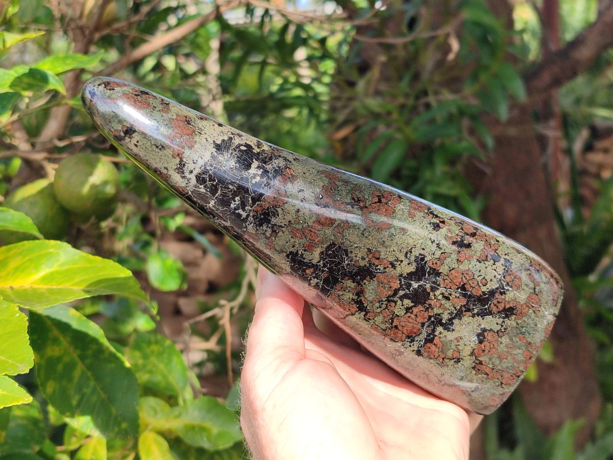 Polished Large Eclogite Standing Display Piece x 1 From Northern Cape, South Africa - Toprock Gemstones and Minerals 