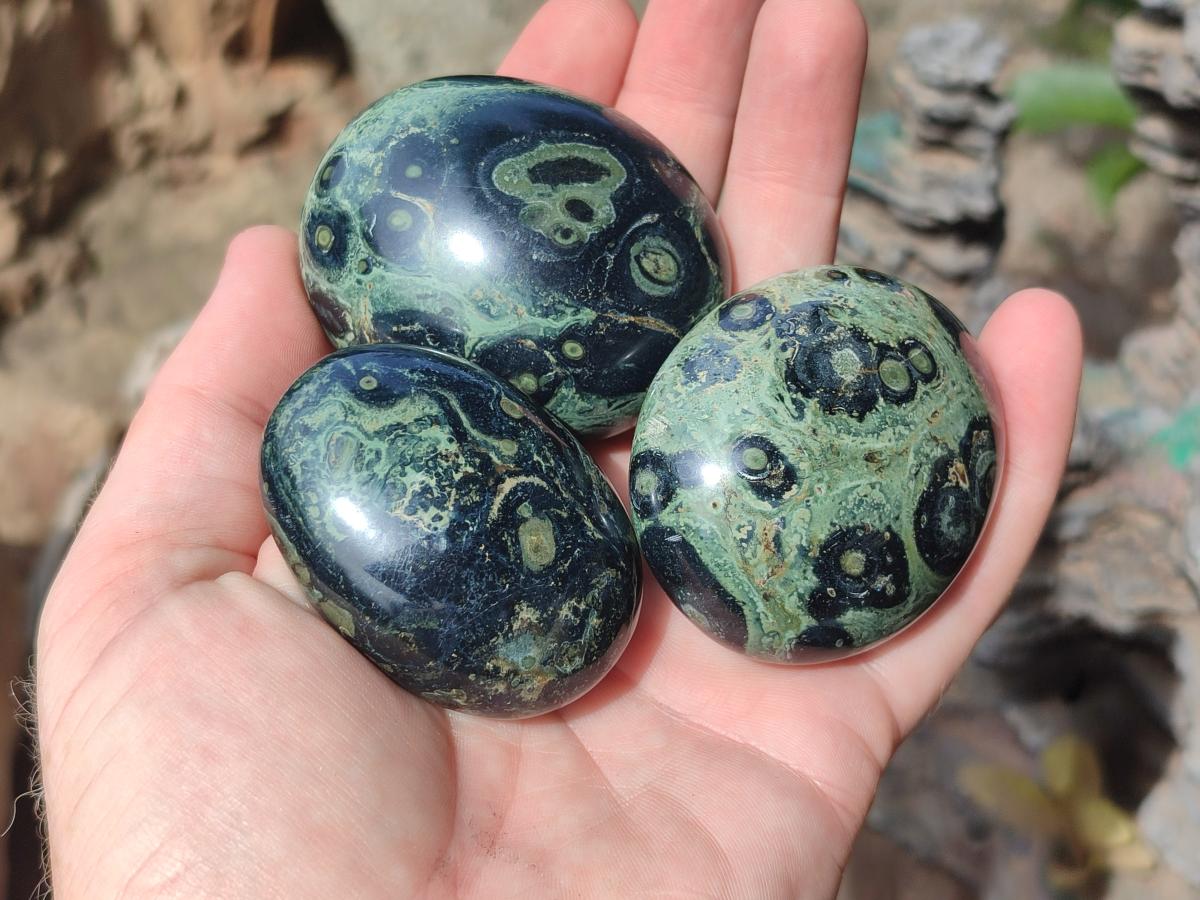 Polished Mixed Multi Mineral Galets x 17 From Madagascar - Toprock Gemstones and Minerals 