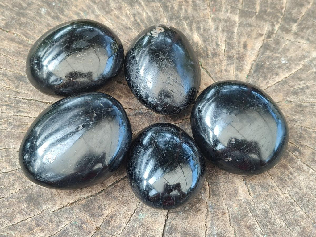 Polished Mixed Multi Mineral Galets x 17 From Madagascar - Toprock Gemstones and Minerals 