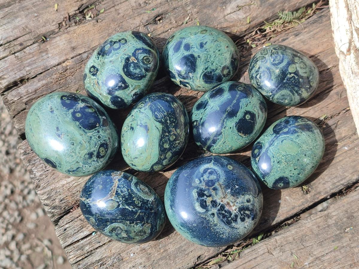 Polished Mixed Multi Mineral Galets x 17 From Madagascar - Toprock Gemstones and Minerals 