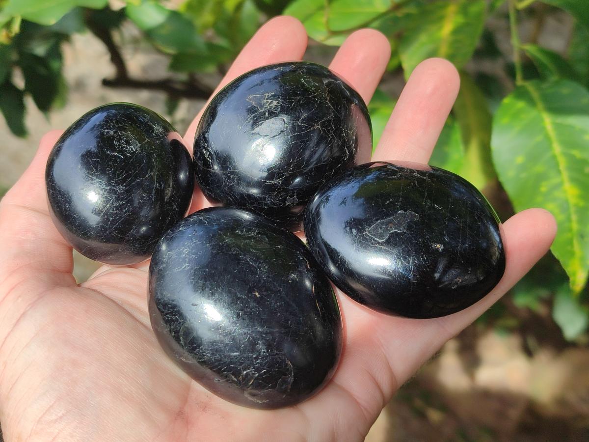 Polished Mixed Multi Mineral Galets x 17 From Madagascar - Toprock Gemstones and Minerals 