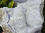Natural Blue Lace Agate Geodes with Dog Tooth Calcite x 12 From Nsanje, Malawi - Toprock Gemstones and Minerals 
